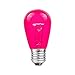 Novelty Lights 25 Pack S14 Outdoor Patio Edison Replacement Bulbs, E27 Medium Base, Multi, 11 Watt