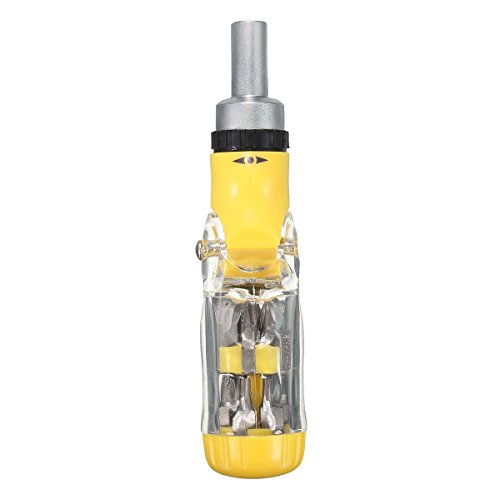 HITSAN 12 in 1 Multifunctional Precision Ratchet Screwdriver Set Hand Tool Repair Kit One Piece