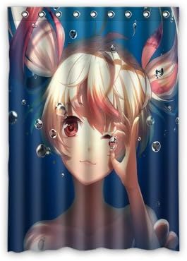 Personalized Custom Anime Girl Window Curtain / Drapery / Panels / Treatment Thermal Insulated Blackout Window Curtains 52 "x 72" Inch Home Decoration