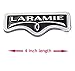 EmbRoom Laramie Emblem, 3D LARAMIE Badge Nameplate Tailgate Sticker Decal Replacement for Ram 1500 2500 3500 (Chrome)