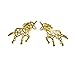 Cuple Gold Animal Stud Unicorn Earrings for Girls and Women