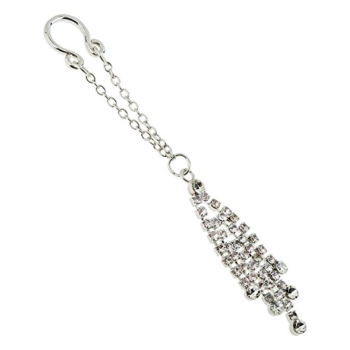 Jewelry Set Kit Lot of 2pcs Alloy Round Nipple Rings Piercings Barbells Shields Nipplerings With Long Tassels Decorations On Chains