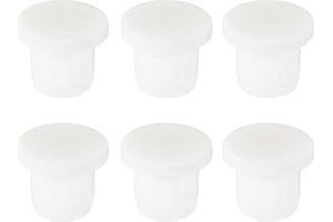MECCANIXITY Silicone Rubber Hole Plug Soft Flexible Stopper for 10-11mm Hole White 6 Pieces