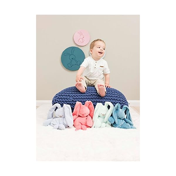 Nattou Kuscheltier Hase Lapidou, Wegbegleiter ab der Geburt, 36 cm, Mintgrün – Bild 3