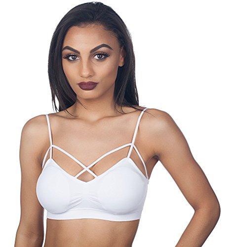 Anemone Sexy Criss-Cross Strappy Front Design Bra Top