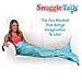 Snuggie Tails Mermaid Blanket- Comfy, Cozy, Super Soft, Warm, All Season, Wearable Blanket for Teens & Adults, As Seen on TV (Aqua Glitter)
