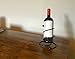 Superiore Livello Milano Single Spiral Wine Rack - Countertop and Table Standing Metal Bottle Holder/Stand Perfect for Party - Classy, Decorative, Modern, Sturdy, Supportive, Ready-to-Use in Black