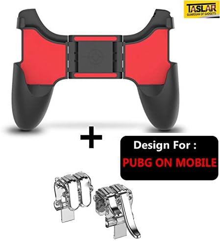 TASLAR Combo of 2 in 1 Mobile Game Controller Sensitive Shoot Aim Keys Button L1R1 L2 R2 Joystick for PUBG/Fortnite/Knives Out/Rules of Survival