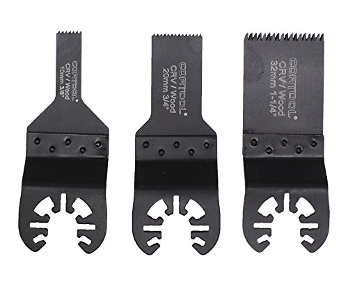 4 Pcs Precision Oscillating Multitool Blades Set Quick Release Oscillating Multifunction Saw Blade Fit Universal Porter Cable Bosch Black & Decker Dewalt Multimaster Vibration Saw Blade TF59100024 - Thumbnail 2