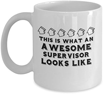 Funny AWESOME SUPERVISOR Mug-Unique Coffee/Tea Cup-Perfect Gift Idea for Family and Friends