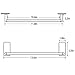 LuckIn 12 Inch Towel Bar Self Adhesive Towel Rod, Stick on Wall Hand Towel Hanger Brushed Nickel, Stainless Steel Single Towel Holder Door No Drill Hanging for Bathroom and Kitchen, TR0012SA