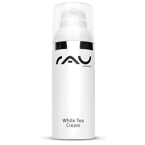 Gesichtscreme mit Anti-Aging Effekt - RAU White Tea Cream 50 ml - für trockene Haut mit u. a. Weissem Tee, Aloe Vera, Mandelö