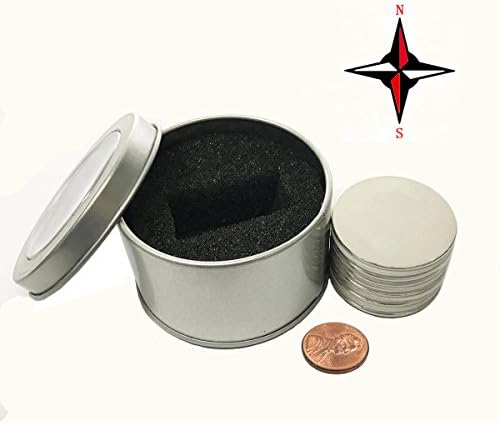 Neodymium Magnets N52 1.26" x 1/16" (32mmX1.5mm) Permanent, Rare Earth Magnets,Craft Fridge, DIY, Building, Scientific , and Office Magnets 10 pcs