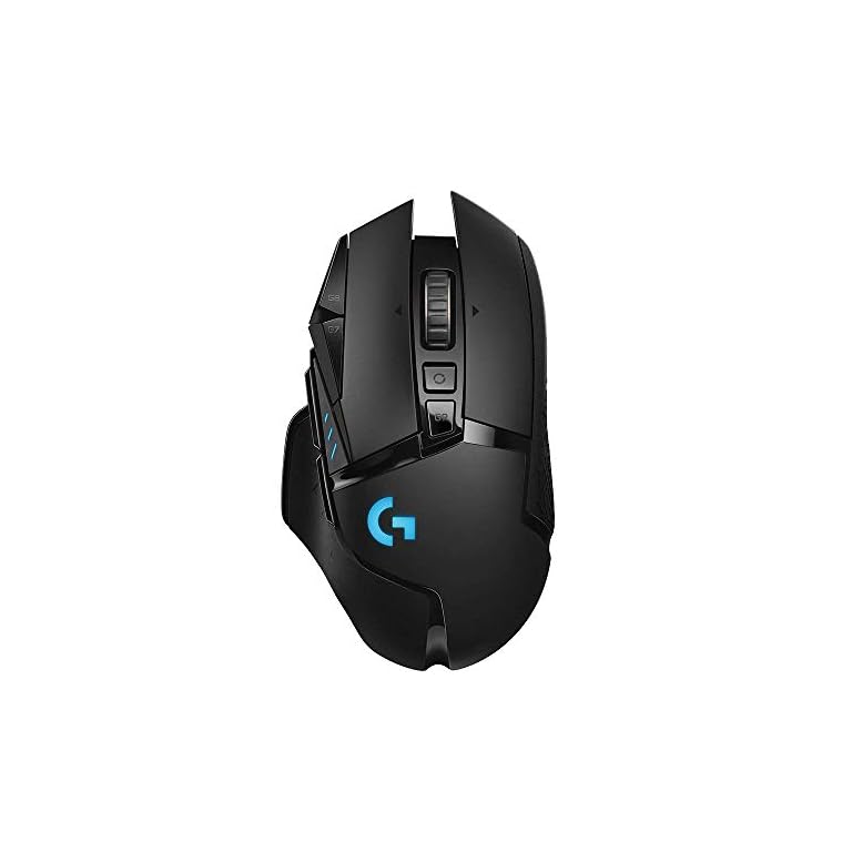 Logitech G502 Lightspeed Wireless Gaming Mouse with Hero 25K Sensor, PowerPlay Compatible, Tunable Weights and Lightsync…