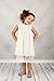 Bow Dream Flower Girl's Dress Vintage Lace Off White