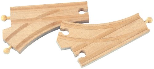 Maxim Toy Train Wooden Curved Switch Track (2 Pieces) : 50907