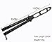 Kaqkiasiog 1 Pcs Newest Black Skull Totem Stainless Steel Practice Tactical Dull Butterfly Comb Folding Knife Blunt Rotatable Trainer Hand Safe Training Unsharpened Tool Set