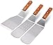 Juvale Griddle Spatula Set for Flat Tops - Restaurant Quality Cooking Utensils - Stainless Steel, Set of 3