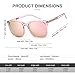 SIPHEW Oversized Square Sunglasses for Women|Lightweight Fashion Sunglasses 100% UV400 Protection|Trendy Mirrored Shade
