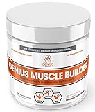 Genius Muscle Builder – Best Natural Anabolic Growth Optimizer for Men & Women | True Weight Gainer Workout Supplement for Steel Physique | Clear Plateaus & Gain Mass in 7 Days with HMB, PA & Peak02