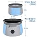 YOUTHINK Collapsible Dog Travel Bowl, 2 Pack Portable Dog Travel Water and Food Bowls for Medium & Large Dogs Cats, Foldable Pet Feeding Watering Dish for Walk Park Travel
