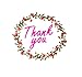 Thank you stickers Roll - Bulk 1000 Floral label Stickers -2 Designs - Large Round 1.5 inch size stickers-Bridal and Baby showers wedding favors-Personal and Business use - Thanks