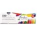 Strokes Art 100 Fine Tip Kids Coloring Markers - Washable - Smudge Free - Vibrant Colors - Carry Case