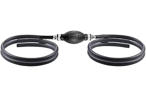 DKVUDHO 5/16" Fuel Line Assembly 8mm 6 Feet Boat Gas Line with Primer Bulb Clamps for Marine Mercury Outboard Fuel Line Motor RVs Tractors Vehicle