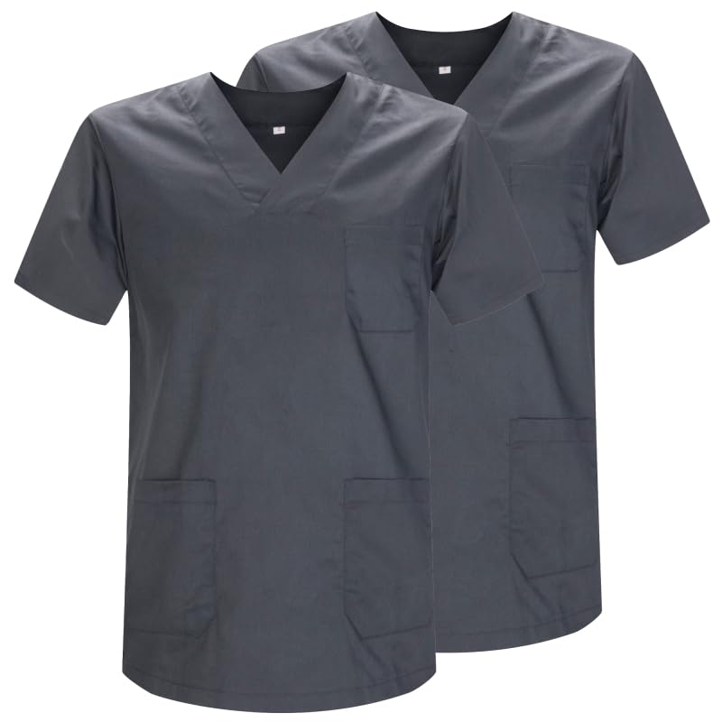MISEMIYA - Pack 2 Pcs - Sanitary CASACA Unisex Sanitary Uniforms Sanitary Uniform Medical Uniform - Ref. 817 * 2 - X-Small, Gray 21