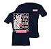 Simply Southern Tees Short Sleeve Preppy Zebra Navy Shirt