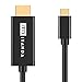 USB C to HDMI Cable (6ft/1.8m), ITANDA USB 3.1 Type C Male (Thunderbolt 3 Compatible) to HDMI Male 4K Cable for the 2016 MacBook Pro, 2015 MacBook, ChromeBook Pixel, Samsung Galaxy S8/S8 Plus etc