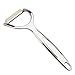 Apolu New Zinc Alloy Fruit Parer - Y-shaped Swivel Peeler- Polished & Heavy-duty Metal Shaving Knife - Practical & Simple Kitchen Gadget, Silver