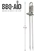 BBQ-AID Premium Barbecue Metal Skewers for Kabobs with Quick Release - Double Pronged, Stainless Steel Metal Skewers for Grilling - Kebab Skewers, Shish Kabob Skewers, Kabob Sticks, Veggies & More