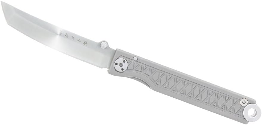 StatGear Pocket Samurai Folding Knife by for EDC - Titanium Handle Edition