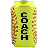 Softball Coach Gift for Men Women Idea from Team Beer Can Cooler Holder Sleeve (One piece)