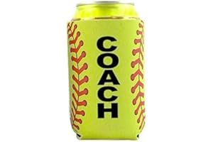 DAISY LANE Softball Coach Gift for Men Women Idea from Team Beer Can Cooler Holder Sleeve (One piece)