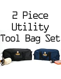Bolsa de herramientas resistente   Incluye 1 bolsa de herramientas pequeña y 1 mediana   Bolsas organizadoras para electricista, fontanería, jardinería, HVAC y más