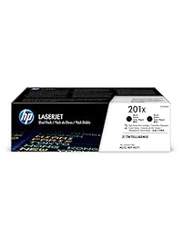 HP 201 X (CF400 X D) Black High Yield Original LaserJet Toner Cartridge, 2 unidades)