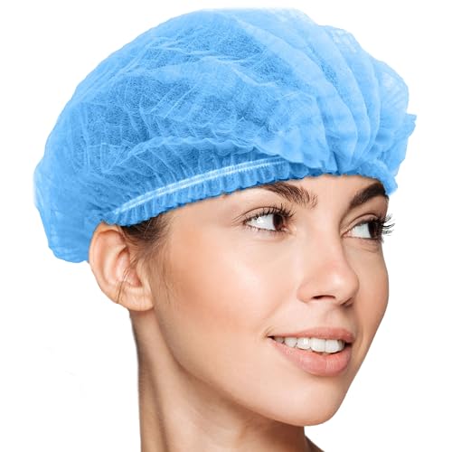 400x Premium Blue Mob Caps | Clip Caps | Mop Caps | Long Lasting Hygienic Hair Covers | Hair Nets | For Catering, Beauty, Food Production | Simply Direct Brand
