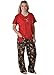 LazyOne Women's Pajama Sets | Animal Pajamas for Women + XS - XL (Medium, Chocolate Moose Pants)