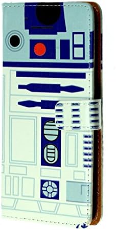 Galaxy S7 Edge Wallet Case, CASEVEREST R2D2 Astromech Droid Robot Pattern PU Leather Slim Book Wallet Case with Cash Card Slots Card Flip Cover &amp; Kickstand Folio Cover Galaxy S7 Edge, Star Wars R2D2