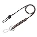 Techion 2 Pack 25'' Adjustable Paracord Lanyard for ID Badge Holder, Keys, Keychain, Cell Phone, with Split Ring and Quick Release Clip String - Camouflage
