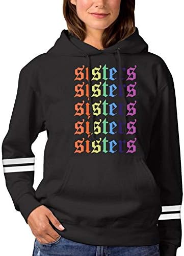 Ja-mes Char-les Rainbow Sis-ters Womens Fashion Hoodie Sweatshirts Sports Pullover Sweaters Cotton Croptop