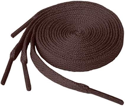 KURISETFlat Shoelaces Sneaker Shoe Lace (2 Pair) Flat Shoe String - For Canvas Sneaker Athletic Tennis Shoelace Replacements