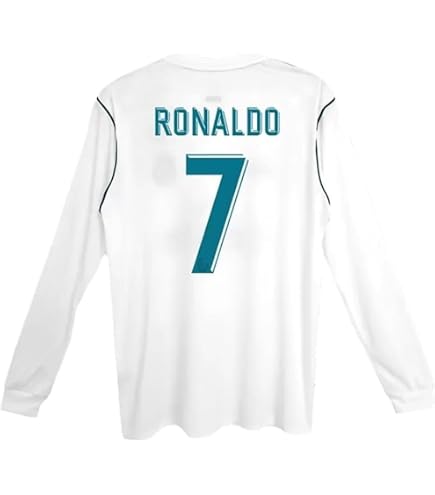 Amazon.com: Ronaldo #7 Long Sleeve 16/17 Soccer Jersey for Men Fan