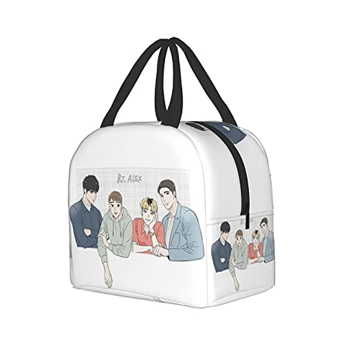 Bj Alex Group Photo Lunch Bag Tote Anime Container For Women Box