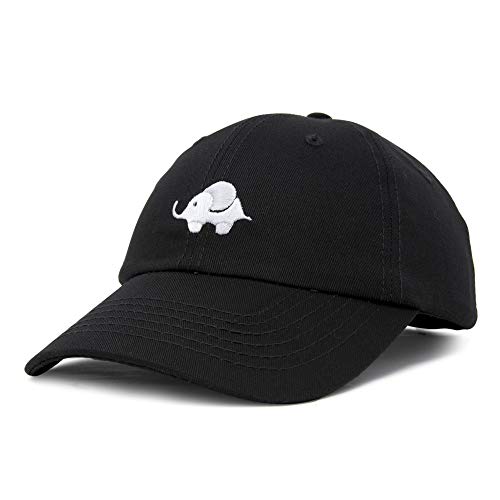 DALIX Cute Elephant Hat Cotton Baseball Cap in Black