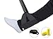Foot Rest - Portable Travel Footrest for Airplane Ergonomic Adjustable Height Foot Hammock Cushion to Relieve Knee Pain Flight Under Desk for Car Home Office Foldable Footstool with Sleep Mask (Black)