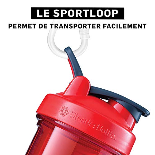 BlenderBottle Pro Series Shaker Bottle, 24-Ounce, Red