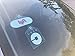 Lyft (2017 logo) rideshare display decal placard emblem with suction cup